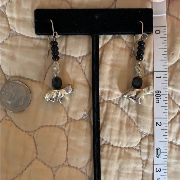 Sterling Silver Frog Earrings - Picture 11 of 11